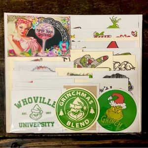 Grinch Bag 1 - Collection Of 60 Junk Journal Inspiring & Sassy Sayings or Images